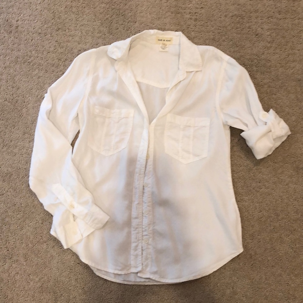 Anthropologie Cloth & Stone button down camp shirt